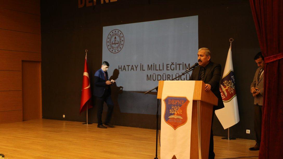 İl Milli Eğitim Müdürü Sayın  Kemal KARAHAN başkanlığında, Özel Defne Mesleki ve Teknik Anadolu Lisesinde toplantı yapıldı.