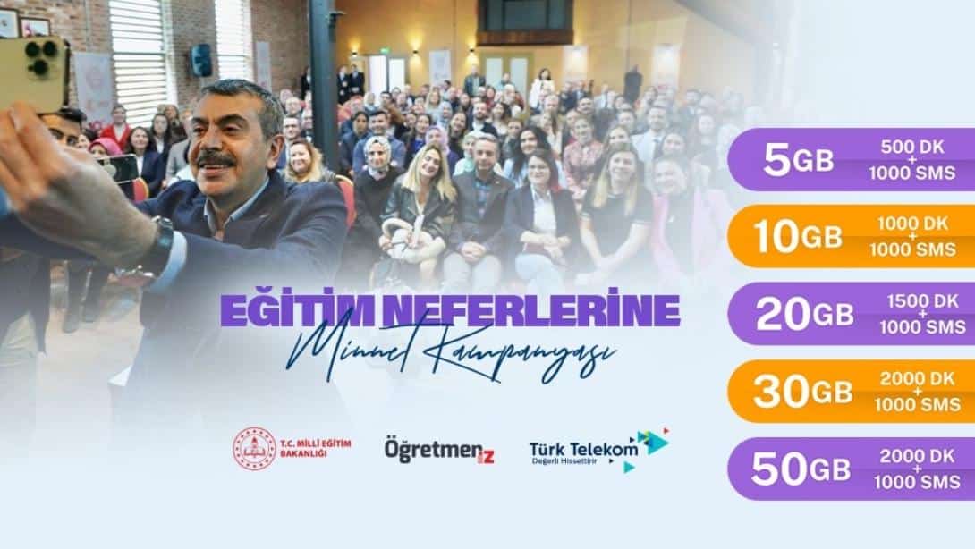 MİLLÎ EĞİTİM BAKANLIĞI VE TÜRK TELEKOM İŞ BİRLİĞİYLE ÖĞRETMENLERE ÖZEL İLETİŞİM AVANTAJLARI